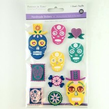 3D Stickers Handmade Sugar Skull Colortopia Multicraft Forever In Time Scrapbook