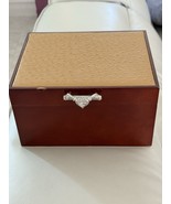 Vintage 3 Layers Large Jewelry Organizer Wooden Storage Box Case 5.5” x ... - $48.05 CAD
