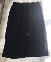 Michael Michael Kors Women&#39;s Elastic Waist Cropped Pants Black Size 8 - £15.77 GBP