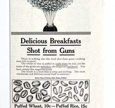 Quaker Oats Puffed Wheat Rice 1933 Advertisement Breakfast Foods DWKK13 - $27.17 CAD