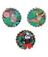 Vtg 1994 Hallmark Keepsake Mini Ornaments Woodland Animals Skunk Deer Bunny - €12,91 EUR