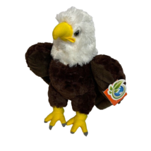 Wild Republic Cuddlekins Plush Bald Eagle Brown Bird Stuffed Animal 12&quot; Toy - £11.30 GBP