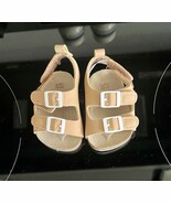 OshKosh B&#39;Gosh Toddler Boys Brown Sandals Tan Size Newborn - $12.55