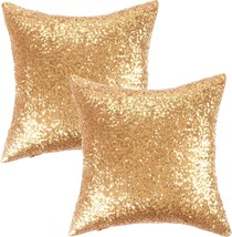 New Year Decorative Solid Sequins Throw Pillow Cover Sham, 45, By Kevin Textile. - £25.43 GBP