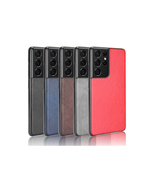 PU Calf Leather Samsung S21 Phone Case Phone Protection Cover - £18.13 GBP