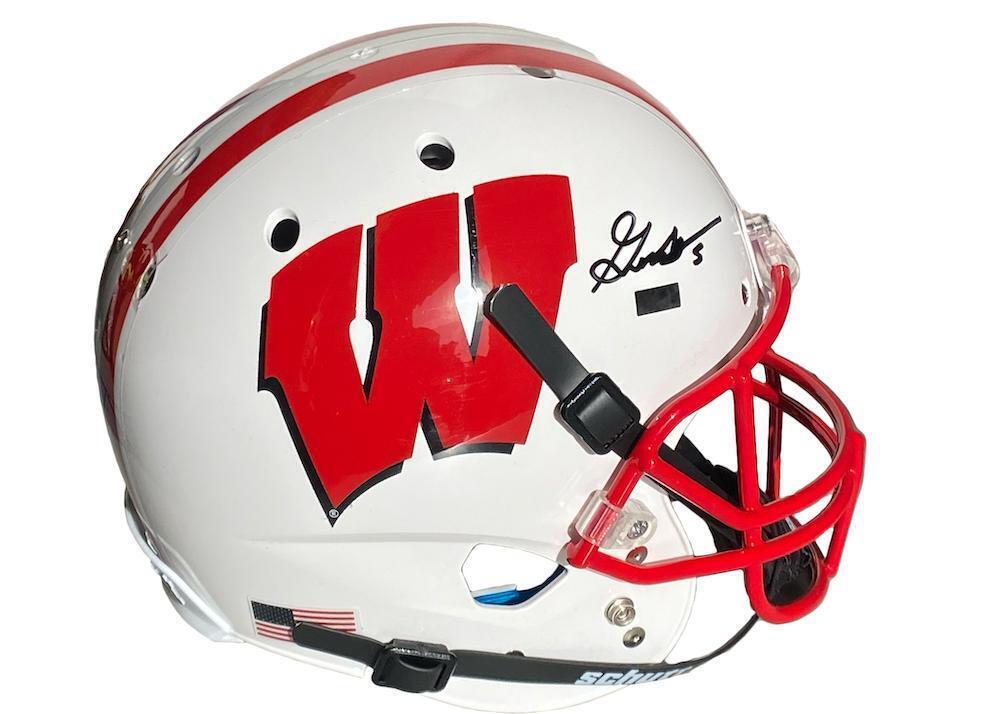 Primary image for GRAHAM MERTZ Autographed Wisconsin Badgers Full Size Helmet PANINI