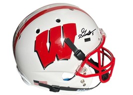 GRAHAM MERTZ Autographed Wisconsin Badgers Full Size Helmet PANINI - £176.28 GBP
