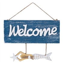 beach house lakehouse mermaid wood holding plaque 89-3014 seashell tail ... - $35.99