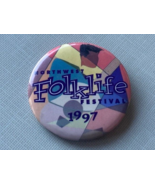 Vintage 1997 Northwest Folklife Festival Seattle WA Collectible Pinback ... - $7.20