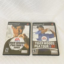 2 Games: Tiger Woods PGA Tour 2005 &amp; 2007 Sony PlayStation PS2 - £7.89 GBP