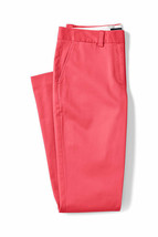 Lands End Women&#39;s Mid Rise Straight Leg Chino Pants Coral Bisque New - £19.51 GBP