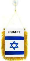 Israel Mini Flag 4&quot;x6&quot; Window Banner w/suction cup - £2.29 GBP