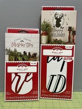 Holiday Time Wall Peel Stick Decals ~ Farm Fresh Christmas Trees/Happy Holidays - $9.89