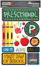 Reminisce You&#39;ve Been Schooled 3D Dimensional Stickers-Preschool - £9.63 GBP