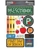 Reminisce You&#39;ve Been Schooled 3D Dimensional Stickers-Preschool - £9.61 GBP
