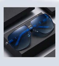 New Men’s Blue Len’s Pilot Style Polarized Sunglasses - £24.14 GBP