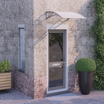  Door Canopy Grey Polycarbonate 31.5 in x 29.5 in Durable - $120.77