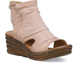 MIZ MOOZ ANNA WOMEN&#39;S SIDE ZIP CLOSURE  WEDGE SANDALS PEARL 37EU / 7US  ... - $3,100.19 MXN