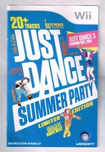 Nintendo Wii Just Dance Summer Party Replacement Instruction Manual ONLY - $9.41