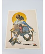 Norman Rockwell &quot;Puppy Love&quot;  &quot;Boy and Girl Gazing at the Moon&quot; 1972 Lit... - $21.77 CAD