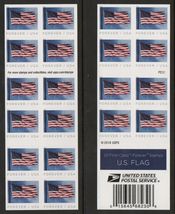 100 USPS Postage Stamps - 2022 Flag Forever Stamps 5 booklets x 20 stamps  - £37.88 GBP