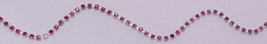 Imported Rhinestone Chain - Candy Pink Iridescent Rhinestones Trim BTY M... - £10.20 GBP
