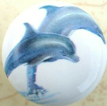 Cabinet Knobs Knob w/ Dolphins Dolphin #4 FISH - £4.08 GBP