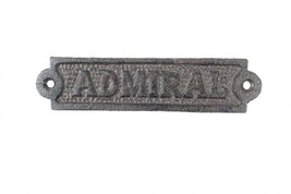 [Pack Of 2] Cast Iron Admiral Sign 6&quot;&quot; - £26.99 GBP