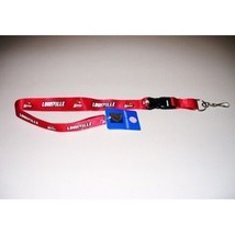 Louisville Cardinals Ncaa College Hook And Loop Safety Fastener Red Lanyard - £19.76 GBP