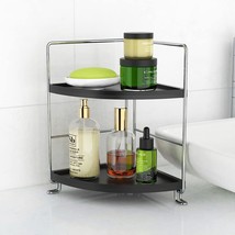 2-Tier Bathroom Organizer Countertop Corner - Makeup Organizer Cosmetic Perfume  - £22.77 GBP