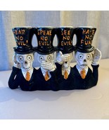 Yankee Candle Boney Bunch Hear See Speak No Evil Have No Fun Holder Hall... - €32,51 EUR