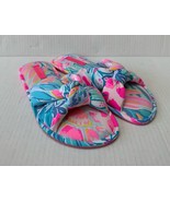 Lilly Pulitzer Printed Pool Slipper in Sea Glass Aqua Rainforest Retreat... - $28.25 CAD