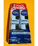 Nivea Men†Invisible F/Black&amp;white Antitranspirante Spray †2ct 250ml/ea†J... - $360.03 MXN