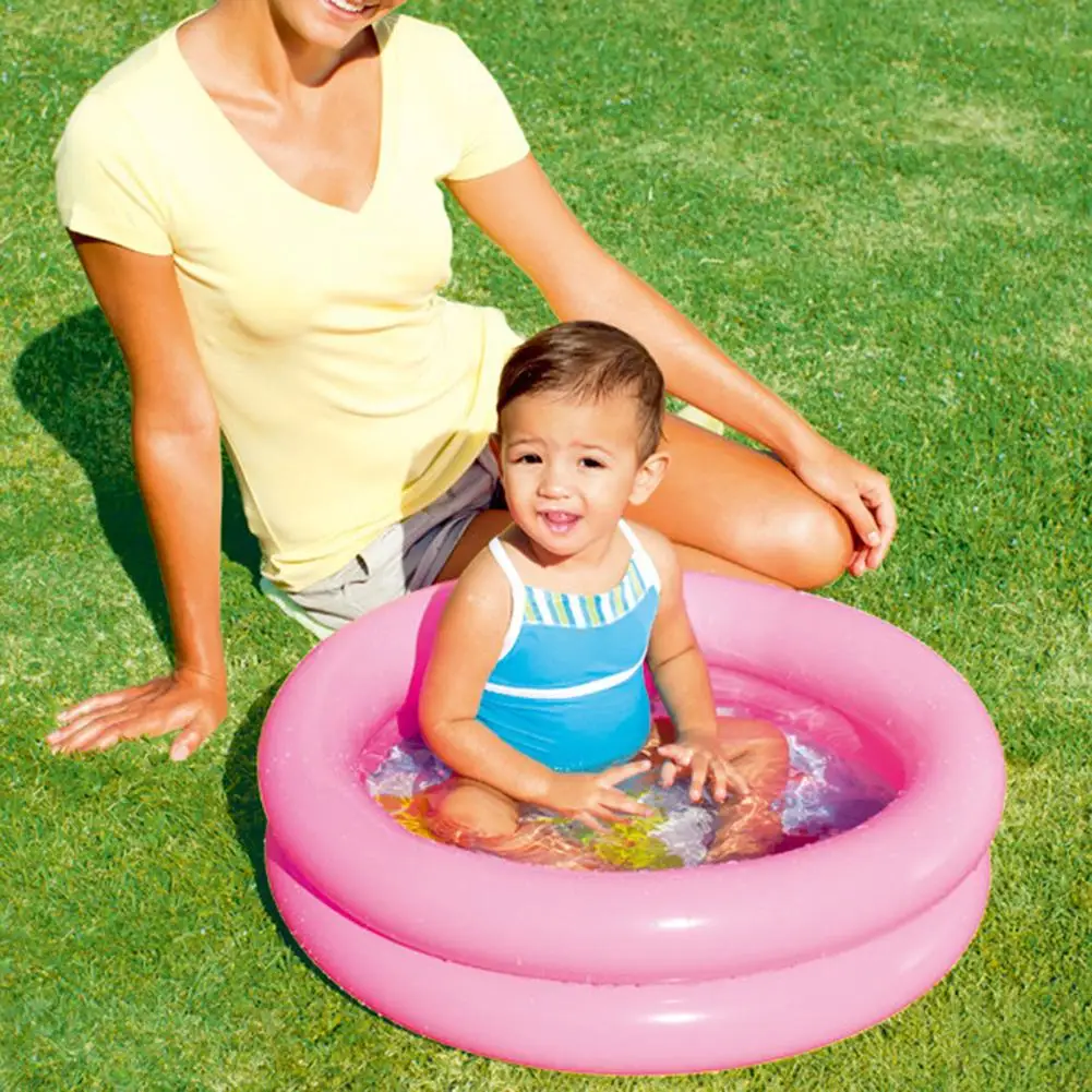 61x15cm Summer Baby Inflatable Swimming Pool Children Round Basin Bathtub - £25.05 GBP