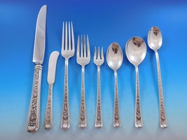 Windsor Rose by Watson Sterling Silver Flatware Set 12 Service 105 Pieces Dinner - £5,842.85 GBP