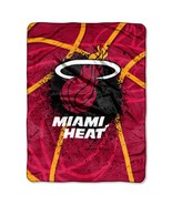 HEAT MIAMI Basketball NBA Sports Team Soft Northwest Throw Blanket 60&quot;x8... - £41.63 GBP