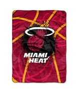 HEAT MIAMI Basketball NBA Sports Team Soft Northwest Throw Blanket 60&quot;x8... - £39.79 GBP