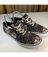 Vans Sneakers Sz 6 Girls Floral Casual Shoes Lace Up Slight Flaw - $414.96 MXN