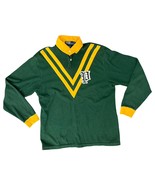 Vintage Polo Ralph Lauren Green Yellow 2003 Letter Rugby Polo Shirt size S - $129.91 CAD