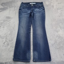 Grane Pants Womens 5  Blue Selma Low Rise Curvy Boot Zip Dark Wash Denim Jeans - £20.25 GBP