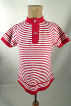CUTE! Vintage 1960s Mod Style Baby Saks Fifth Avenue Striped Sweater Shi... - $39.59