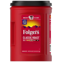 Folgers Classic Roast Ground Coffee (43.5 Oz.) - $32.29