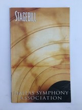 1999 Stagebill Dallas Symphony Association Laurie Shulman and Leann Binford - £11.23 GBP