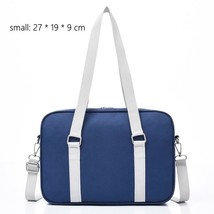 College Style Uniform Students Girls School Bags Oxford Cloth Shoulder Briefcase - £34.91 GBP