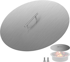 Vbenlem Fire Pit Lid Round 20 Inch Fire Pit Ring Lid 1.5 Mm Thick 304 St... - £52.87 GBP