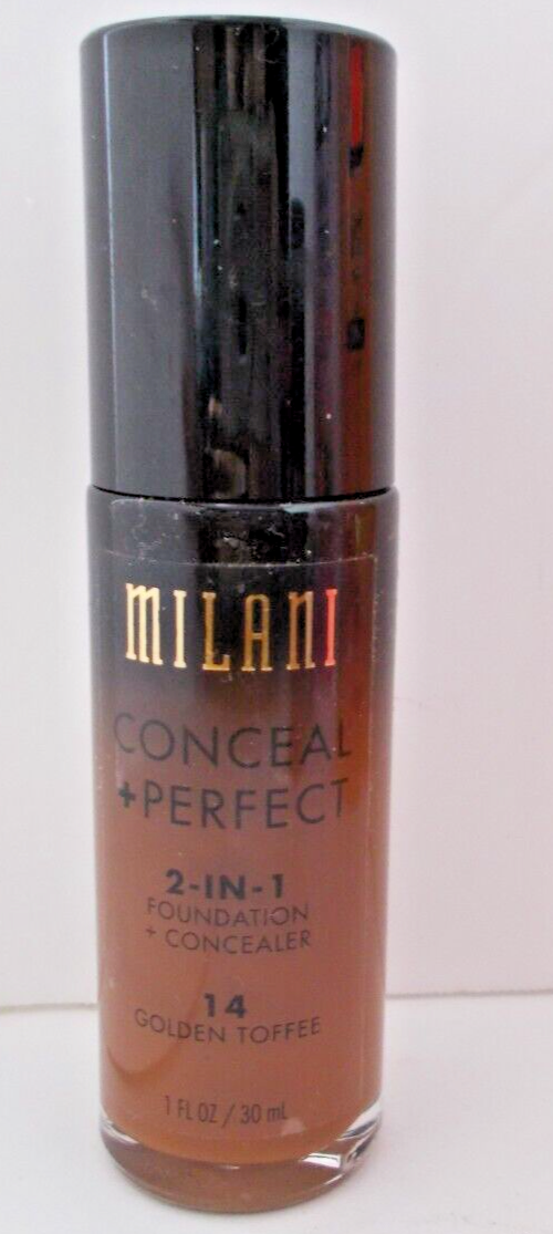 MILANI Conceal Perfect 2 In 1 Foundation Concealer #14 Golden Toffee 1 oz - $6.92
