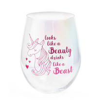 Aurora Stemless Wine Glass - Beauty &amp; Beast - £29.29 GBP