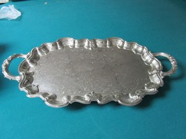 SILVERPLATE Footed Tray English Silver CO. Compatible with USA 25 X 13 [... - $1,269.10 MXN
