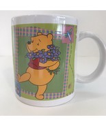 Disney Winnie The Pooh with flowers Butterflies Coffee Tea Cup Mug 10 oz - $10.86 CAD