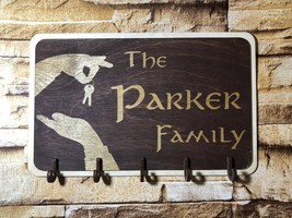 customized key holder for wall. Personalized wall Key holder. Family key... - £45.42 GBP